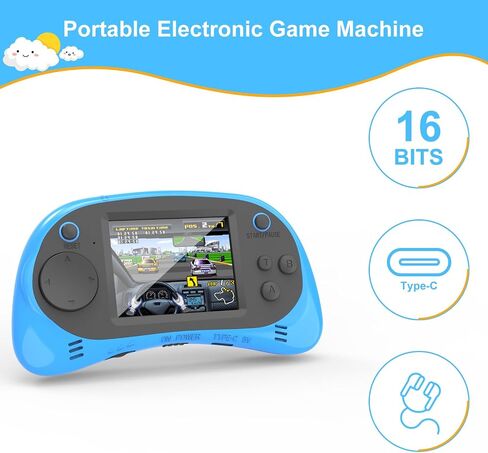 Easegmer Kids Learning Game Console - 220 لعبة تعليمية تتراوح أعمارهم بين 3 و 10 ، شاشة عالية الدقة مع حالة سفر ، قابلة للشحن ودائم ، مثالية للبنين والبنات in Kuwait