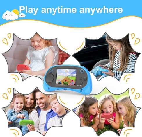 Easegmer Kids Learning Game Console - 220 لعبة تعليمية تتراوح أعمارهم بين 3 و 10 ، شاشة عالية الدقة مع حالة سفر ، قابلة للشحن ودائم ، مثالية للبنين والبنات in Kuwait