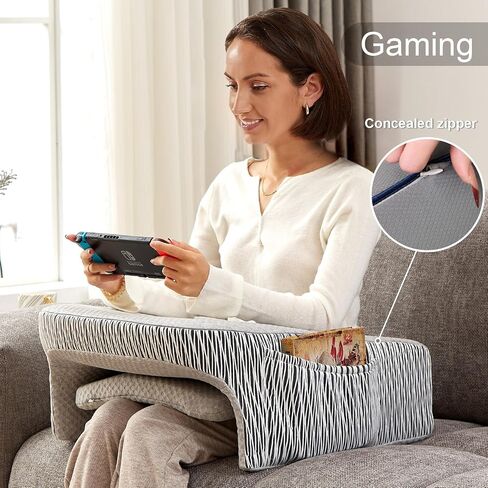 Lap Desk Pillow, Reading pillow for Lap, Work pillow for bed, Laptop pillow for lap, Laptop Stand for sitting in bed adult, Memory Foam Bed Desk Pillow for Working, Gaming, Reading, Crocheting in Saudi Arabia