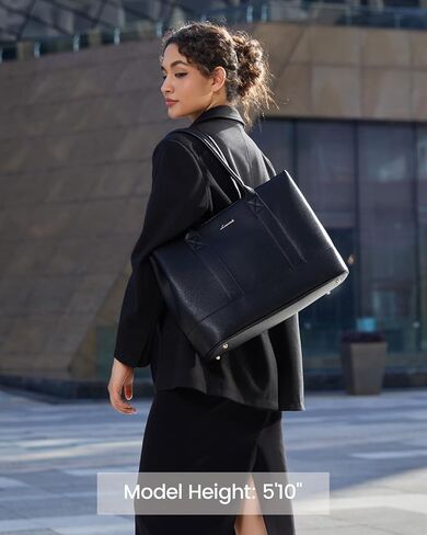 LOVEVOOK Laptop Bag for Women, Computer Work Tote Bag, Business Shoulder Handbag, Office Briefcase for Gift, Travel, Teacher in Saudi Arabia