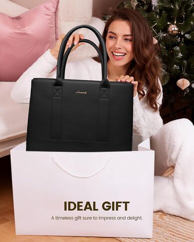 LOVEVOOK Laptop Bag for Women, Computer Work Tote Bag, Business Shoulder Handbag, Office Briefcase for Gift, Travel, Teacher in Saudi Arabia