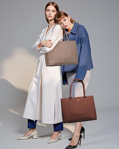 LoveVook Laptop Bag for Women ، حقيبة حمل للكمبيوتر ، حقيبة يد كتف الأعمال ، حقيبة Office للهدية ، السفر ، المعلم in Saudi Arabia