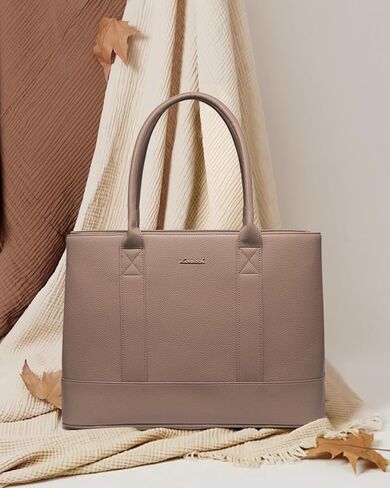 LoveVook Laptop Bag for Women ، حقيبة حمل للكمبيوتر ، حقيبة يد كتف الأعمال ، حقيبة Office للهدية ، السفر ، المعلم in Saudi Arabia