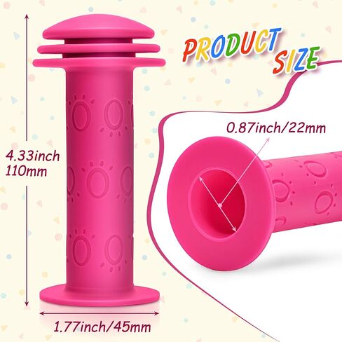 Bike Handle Grips - Non-Slip Rubber Bicycle Handlebar Grips for Kids Girls Boys Bikes, Mountain Bikes, Road Bikes, Beach Cruiser Bikes, Scooters (Purple) in Saudi Arabia