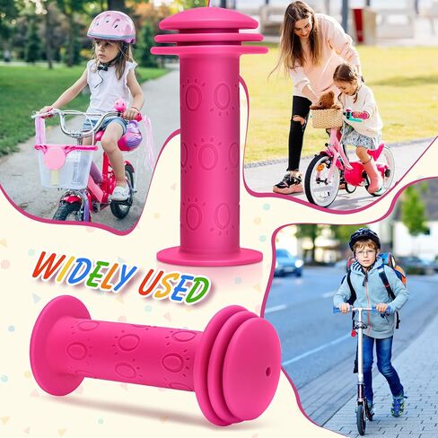 Bike Handle Grips - Non-Slip Rubber Bicycle Handlebar Grips for Kids Girls Boys Bikes, Mountain Bikes, Road Bikes, Beach Cruiser Bikes, Scooters (Purple) in Saudi Arabia