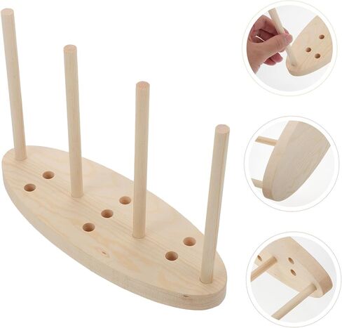 Tehaux 1set DIY Bowknot Maker أداة حرفة خشبية لزخارف الشريط صنع الزهور وأقواسها متينة وسهلة الاستخدام مع in Kuwait