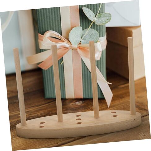 Tehaux 1set DIY Bowknot Maker أداة حرفة خشبية لزخارف الشريط صنع الزهور وأقواسها متينة وسهلة الاستخدام مع in Kuwait