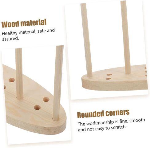 Tehaux 1set DIY Bowknot Maker أداة حرفة خشبية لزخارف الشريط صنع الزهور وأقواسها متينة وسهلة الاستخدام مع in Kuwait