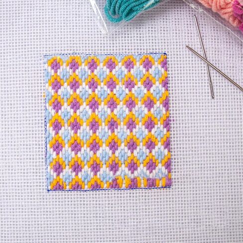 Needle Point Canvas, 14CT Canvas Sheets Needle Point Canvas Practical Mesh Sheets Needlepoint Canvas Mesh for Embroidery Crochet Projects, S in Saudi Arabia