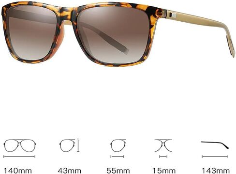 HUIHUIKK Polarizing Distance Sunglasses Men Women Nearsighted Myopia Glasses These Are Not Reading Glasses in Kuwait