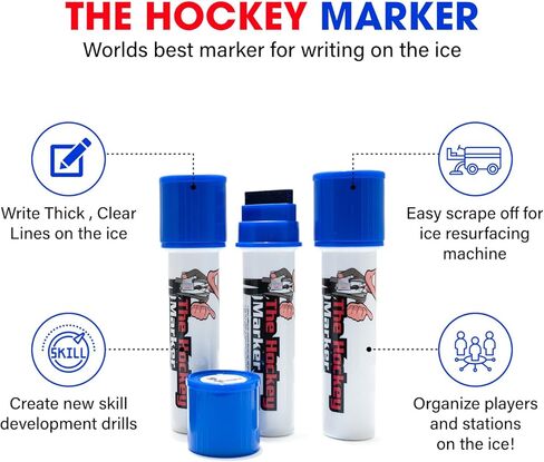 قلم الهوكي - أفضل قلم تحديد في العالم للكتابة على الجليد (أحمر) in Kuwait