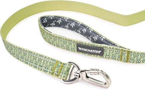 Winchester Pet Deluxe Reflective 6-Foot Carabiner Poly Webbing Leash, Smoke Pine in Kuwait