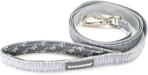 Winchester Pet Deluxe Reflective 6-Foot Carabiner Poly Webbing Leash, Smoke Pine in Kuwait
