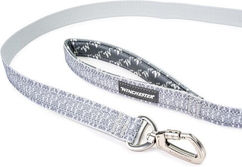 Winchester Pet Deluxe Reflective 6-Foot Carabiner Poly Webbing Leash, Smoke Pine in Kuwait