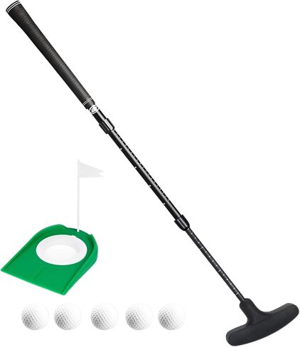 مضرب جولف صغير من Asyxstar - مضارب جولف للرجال الذين يستخدمون اليد اليمنى أو مضرب الجولف باليد اليسرى للأطفال والنساء مجموعة نوادي الجولف الصغيرة - مضارب جولف قابلة للتعديل في اتجاهين مع 5 كرات لممارسة الجولف in Kuwait