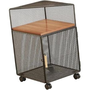 ملفات File File Cart Cart Mobile Boks Storage Bin Book Shelf مع عربة تخزين العجلات لمكتبة Office Bedroom Boot