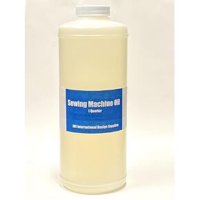 1-Quart Clear Sewing Machine Oil – Non-Staining Lubricant for Juki, Singer, Consew & Most Industrial Sewing Machines