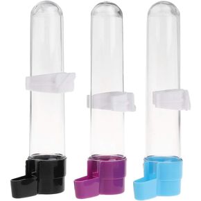 1Pc Bird Water Dispenser Automatic Feeder Hanging Food Container for Parrot Parakeet Cage Accessories (Random Color)