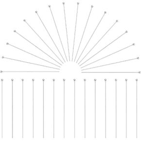 PH PandaHall 925 Sterling Silver Ball Head Pins 30pcs 2 inch Filled Ball Pins 22 Gauge Headpin Bendable Pin for Earring Bracelet Jewellery Making Beading Pendants Handicrafts DIY Projects