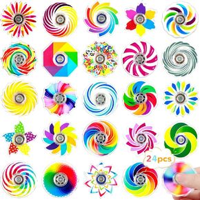 SCIOEN 24Pack Mini Fidget Spinner Toys,Party Favors for Kids Adults Birthday Party Favors,Return Gifts,Goodie Bags Stuffers,Treasure Box Toy Classroom Prizes,Sensory Toys for Boys Girls Stress Relief