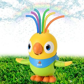 HeySplash Water Sprinkler Toy, Spinning Dinosaur Kids Sprinkler Toy, Summer Water Toys Splashing Fun, Outdoor Sprinklers Toy Sprays up to 8 FT for Yard, Lawn, Garden, Attaches to Garden Hose, Green
