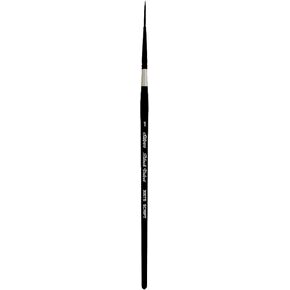 Silver Brush Limited 3007S -1 Black Velvet Script Liner Paintbrush for Watercolor, Gouache, Inks, & Dyes, Size 1, Short Handle