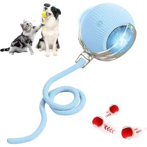 Interactive Cat Toy Balls, Cat Toys for Bored Indoor Adult Cats Peppy Pet Ball for Cats (Red)
