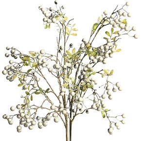 Artificial Pip Berry Stems,3Pack 27.5Inches Red Berry Stems Berry Spray Picks Handmade Berry Picks for Table Home Wedding Christmas Holiday Decor, 210715XU01-2-3-10458-1150250041