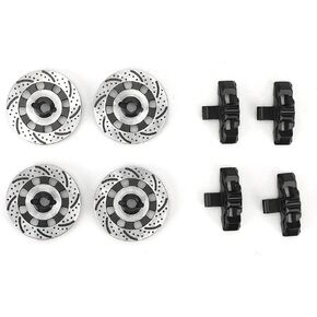 Upgrade Brake Disc Accessory for Unlimited Desert Racer UDR 1/7 RC Car, Non Directional Brake Outer Layer, Lightweight Aluminum Alloy, to Install, 4 Colors Available (Black)