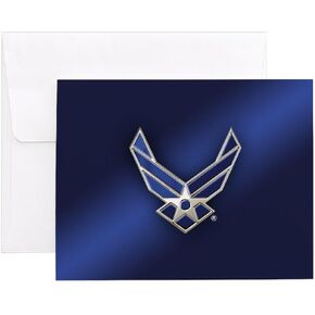 CafePress USAF U.S. Air Force Logo Notecards (Set Of 20) 4.25" x 5.5" Notecards 10 Pack