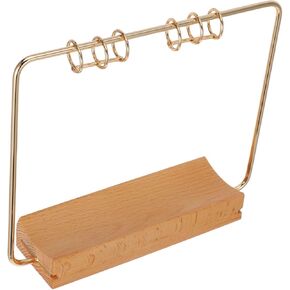 1 Set Iron Table Calendar Stand Stylish and Modern Flip Calendar Bracket for Desk Elegant Design with Stable Support Versatile Compatibility
