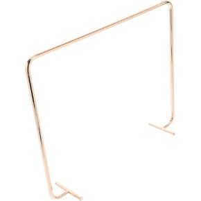Homoyoyo Portable Metal Calendar Rack Chic Desk Calendar Holder for Organized Workspace Effortless Page Turning Construction Stylish Home Decor Accessory