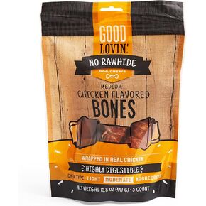 Good Lovin' No Rawhide Medium Chicken Flavored Dog Bones 15.8 oz. Count of 5