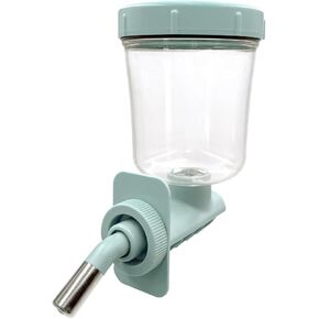 KindTail Pawdle - No-Drip Dog Crate Water Bottle - Top-Fill Pet Water Dispenser - BPA Free with Stainless Steel Nozzle - Easy-to-Use with Most Crates & Playpens - 7 x 6 x 4 in - 16oz Capacity - Green