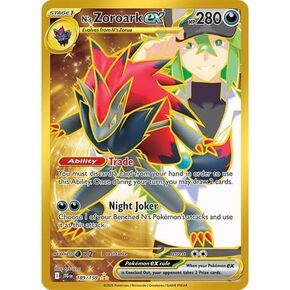Pokemon - N’s Zoroark 189/159 – Journey Together – Gold Foil Hyper Rare – Single Card