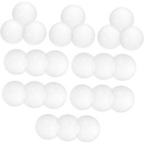 IMIKEYA 30pcs Transparent Garden Glass Marbles Small Decorative Marbles for Fish Tank and Chinese Checkers High Gloss Smooth Surface Ornaments for Home Decor and Outdoor Use