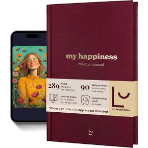 Daily Reflection Journal for Women with Prompts, Metaphorical Cards, Coloring & Exercises – Gratitude, Mindfulness & Mental Health Guided Journal