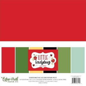 Echo Park Paper Little Ladybug Solids Kit