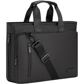 RAINYEAR 15.6 Inch Laptop Bag for Men Women, Waterproof Expandable Laptop Shoulder Bag Large Capacity Computer Carrying Bag Briefcase