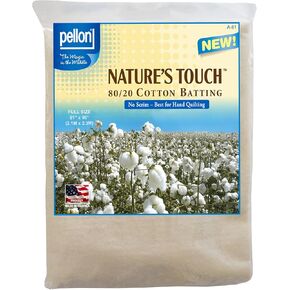Pellon 80/20 Blend Cotton Batting, Natural