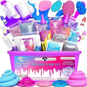 Original Stationery Cosmic Shimmer Unicorn Slime Kit, Slime Supplies to Make Unicorn Toys for Girls with Galaxy Glitter and Rainbow-Colored Slimes, Fun Gift for Girls, Ideal Birthday Gift
