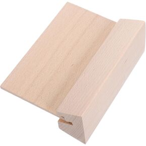 DOITOOL Wooden Calendar Holder Stand Sturdy Natural Wood Base for Desk Display Versatile Card Photo Holder Compact Design for Rustic Decor for Calendars Notes