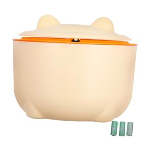 1set Sealed Cat Litter Trash Can Lid Bag Easy to Maintain Waste Container Prevent Construction for Home Use
