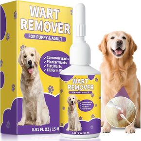 AstraVox Natural Dog Wart Remover, 20ml Liquid Pet Skin Tag Removal Treatment for Puppy and Adult, Rapidly Eliminates & Painless
