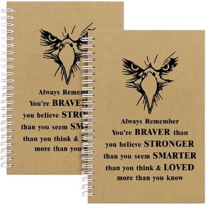 Eagle Scout Gifts Eagle Spiral Notebook 100 Pages 2 Pcs,Scout Notebook,Boy Scout Gifts Scout Writing Journal Encouragement Gifts for Scouts Leader Scoutmaster Court of Honor Graduation Gift for Daughter Son (Eagle-always)