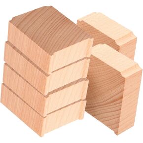 Vaguelly 6Pcs Wooden Train Track Bridge Support Risers Elevation for Railway Accessories Enhance Stability for Train Compatible with Major Wooden Tracks