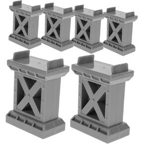 BESPORTBLE 6Pcs Train Bridge Supports Train Track Risers for Elevated Bridges Railway Accessories for Creative Play for Birthdays