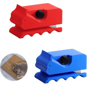Cat Scratcher Cardboard Cutter Tool, 3D Printed Kitten Shaped Box Strip Scratch Cutter for Scratchers, Blade Not Included(Red)