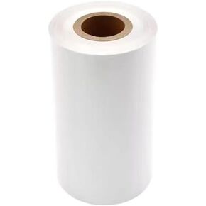 White Resin Thermal Transfer Ribbon 4.33" x 984"（ 110 mm* 300m） Printing Synthetic Stickers or PVC/PET Labels Barcodes & Industrial Packaging Printing Ribbon. in Saudi Arabia