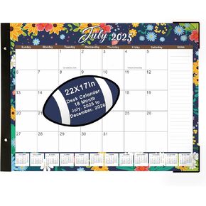 Desk Calendar 2025-2026, Large Desk Calendar 2025 22"x 17", 18 Month, July 2025 to December 2026, Suitable For Home, School Or Office, Monthly Planning Calendar(forest) in Saudi Arabia